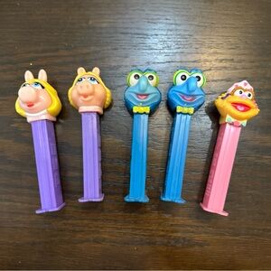 Loose Vintage Jim Henson/Muppets Pez Dispenser Lot Of 5 — No Packaging/Candy